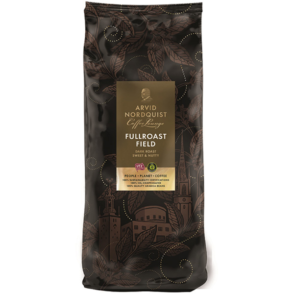 ARVID NORDQUIST Fullroast Field kaffe, mörk, UTZ, 1 kg bön