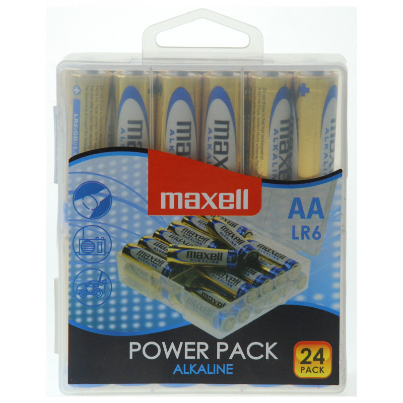 Batteri Maxell LR06 (AA) 24-pack box