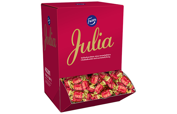 Fazer Julia marmeladitäytteinen suklaakonvehti 3 kg rasia