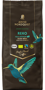 ARVID NORDQUIST Selection Reko hela kaffebönor, FT, organic 450g (mörkrost)