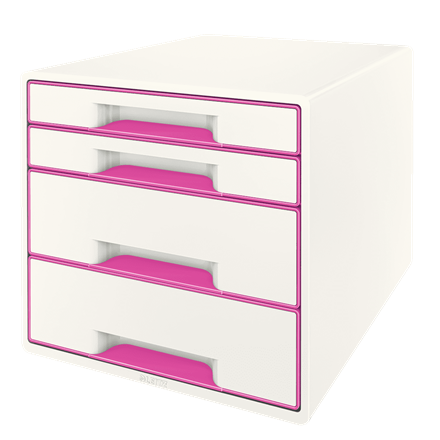 Leitz vetolaatikosto WOW Cube 4-ltk pinkki