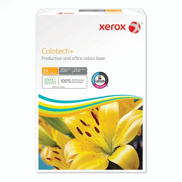 Xerox Colotech+ A4, 200g, 250ark/pak, 4pak/lda