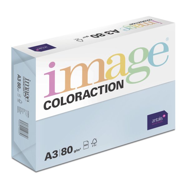 Image Coloraction A3 80g Iceberg / Pale Icy Blue (sininen) 