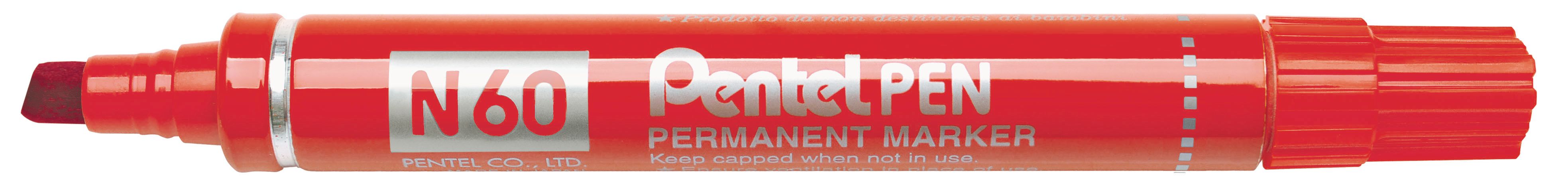Pentel N60-BE huopakynä punainen / viisto 