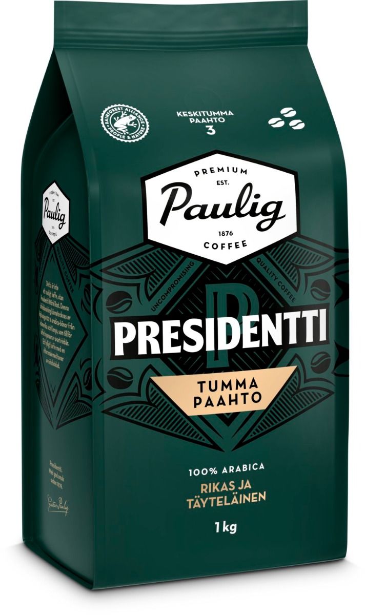 Presidentti tumma papu 16631 / 4x1kg/132 kg/lava 