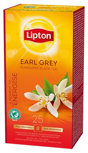 Lipton Tee Earl Grey, 25ps/ras, (6 ras/ltk)