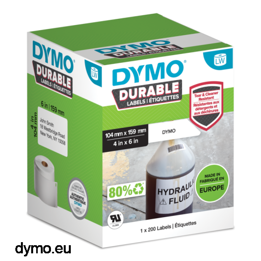 Dymo LabelWriter extra-large shipping label 104mmx159mm