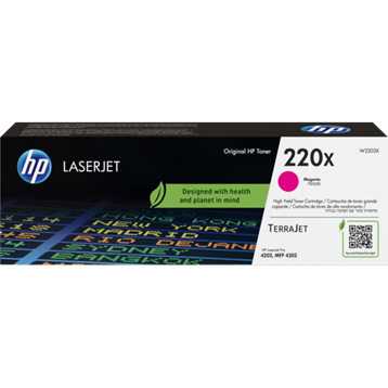 HP 220X Magenta, Color Laserjet Pro 4201, MFP 4301, MFP 4303