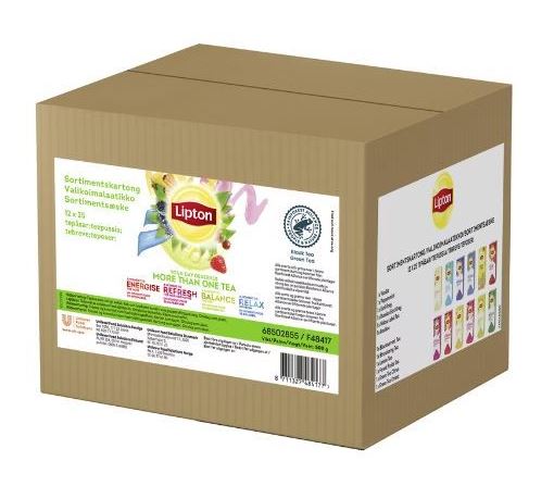 Lipton Tee valikoimalaatikko 12x25pss/ltk