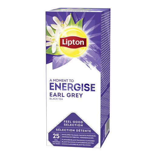 Lipton Earl Grey musta tee, 25ps/ras, (6 ras/ltk)