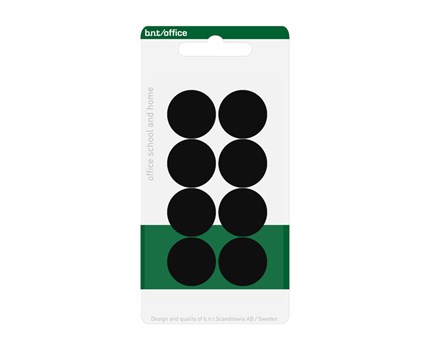 Magneetti 20 mm Musta 884510 / 8 kpl/pkt