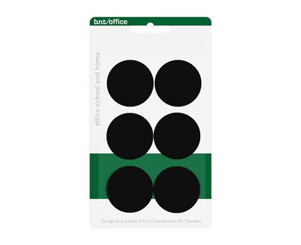 Magneetti 30 mm Musta 6 kpl/pkt