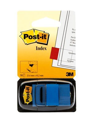 Post-it teippimerkki 680-2 sininen 50kpl/ras