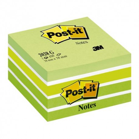 Post-it viestilappukuutio, pastellivihreä 76x76mm, 2028G