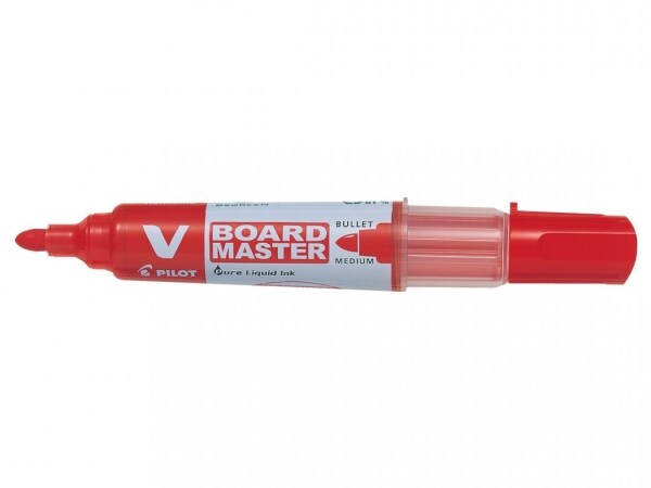 Whiteboardpenna V Board Master bullet tip red