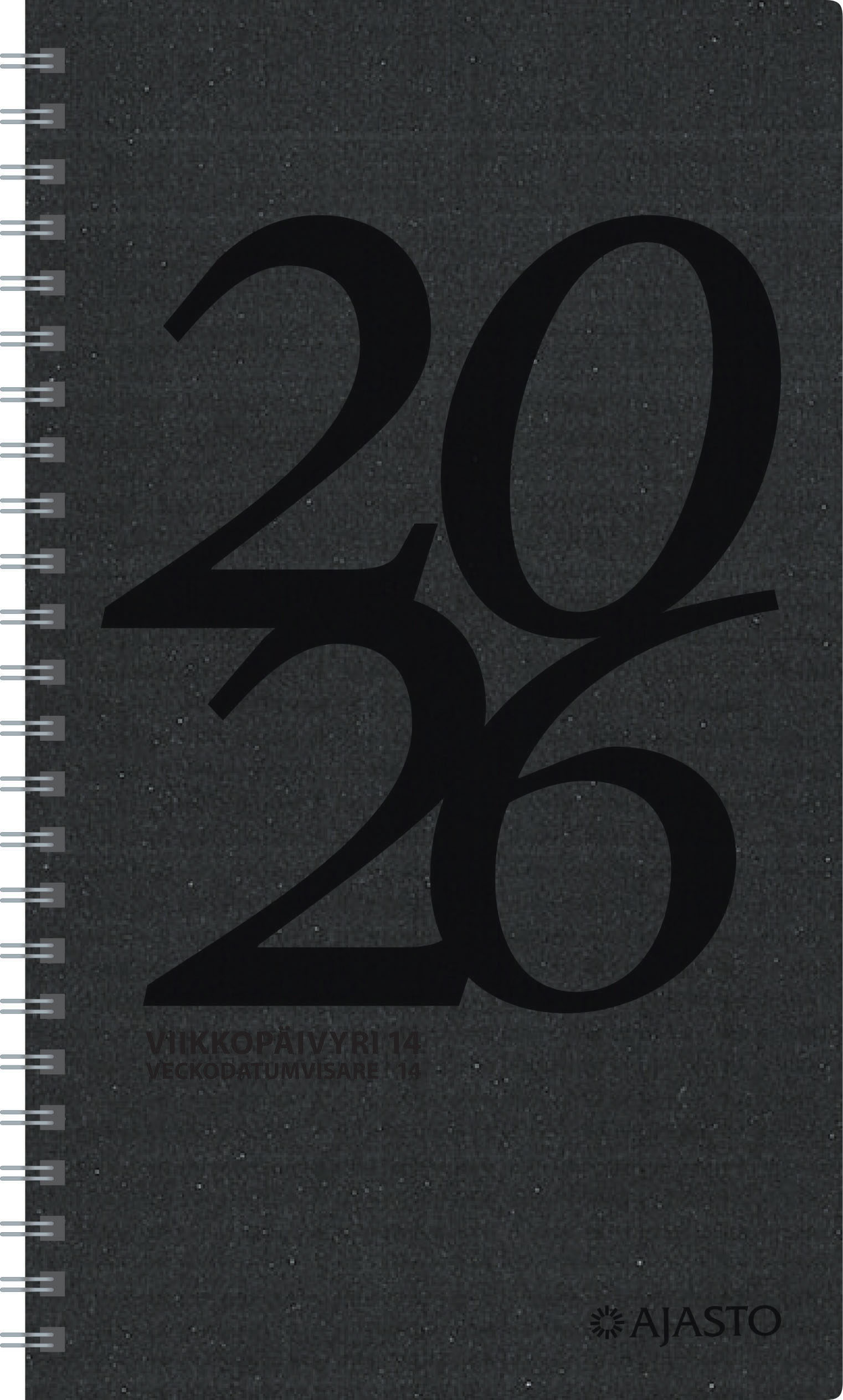 Viikkopäivyri/Veckodatumvisare 14 Eko, musta 2026